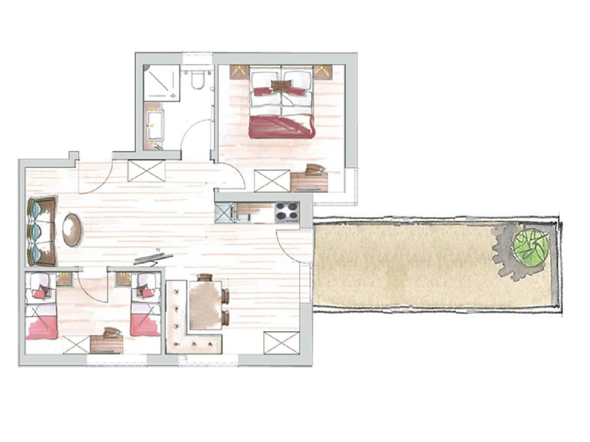 Collina Hotel Garni Nauders Kültér fotó